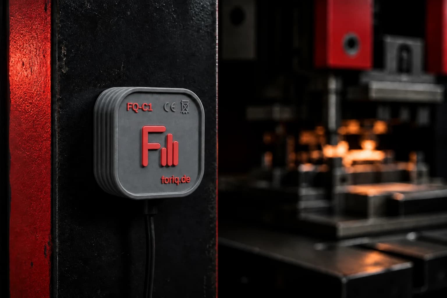 Foriq Counter an einer laufenden Presse